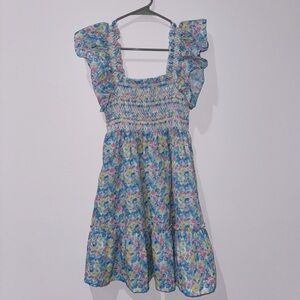 Pastel floral babydoll dress